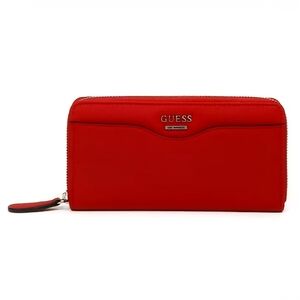 5 For $25✨️ Guess Red Wallet Zipper Full Long Wallet